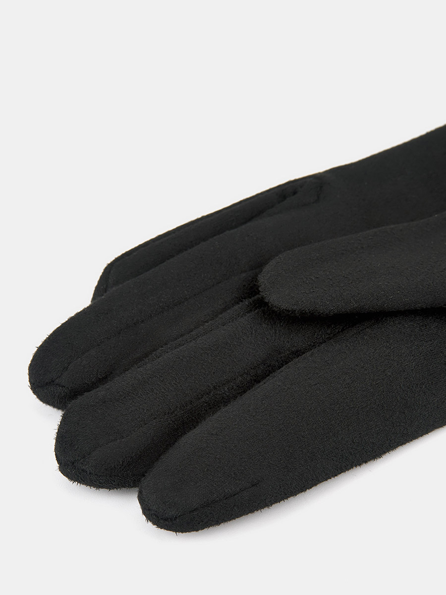 142322P-13757-01_Н Перчатки женск.Ralf Ringer, 100%полиэстер,б/р.черные