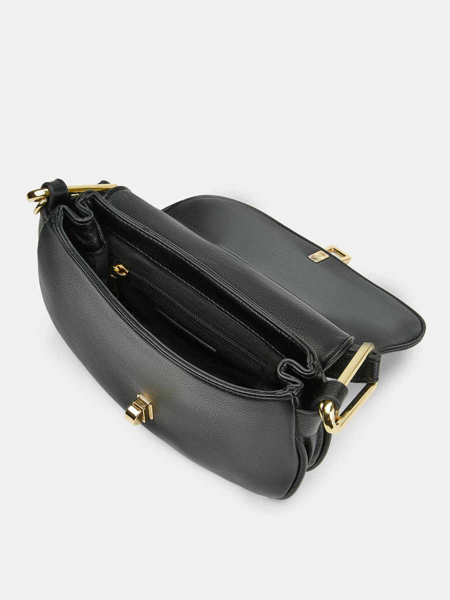 АУГС332600 Сумка женская искуственная ко жа,240х90х180,черная