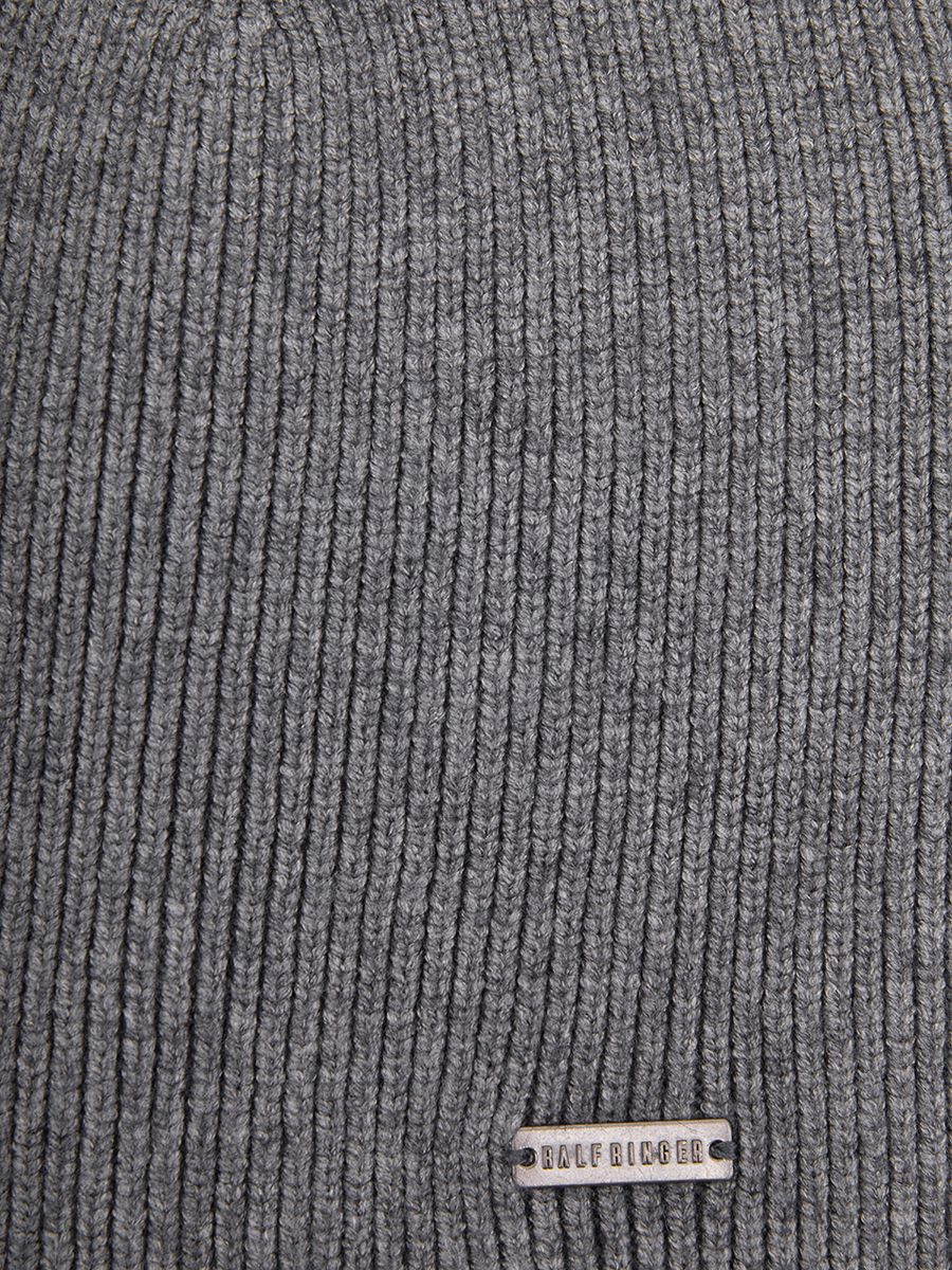 BUCKINGHEMSHIRE03-P-08_Н Шапка мужская,50%вискоза,30%по лиэстер,20%нейлон,серая