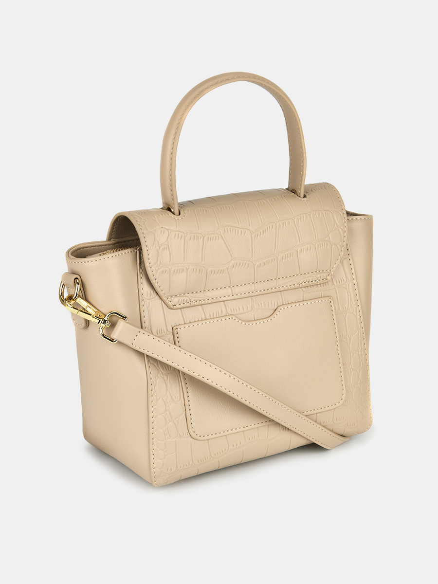 R38200/31 Сумка женская, иск.кожа, 270*100*180,бежевая