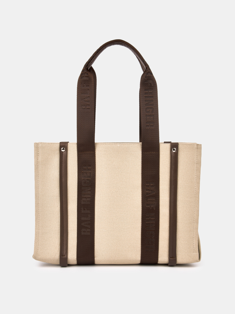  Сумка женская, бежевая, 36x11x25