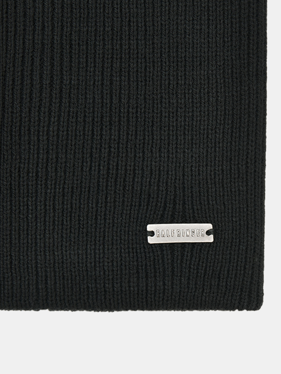АУГЧ094300_Н Шапка мужская Ralf Ringer 70%шерсть,30%акрил,черная