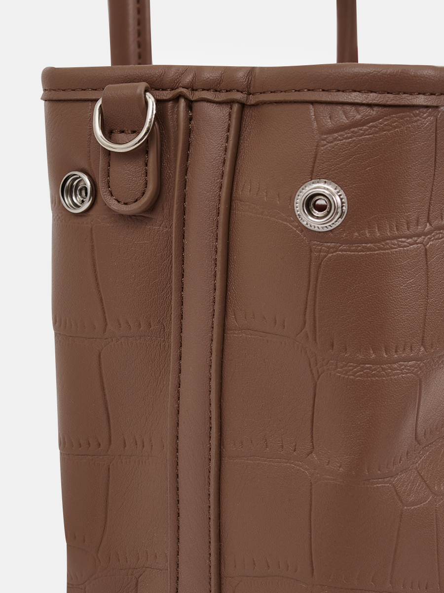 38113/33 Сумка женская,иск.кожа BAGGINI 30*20*14 темно-бежевая