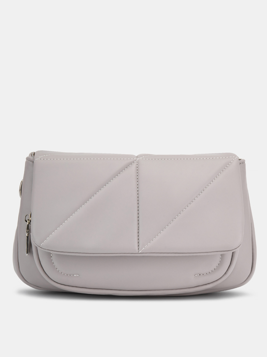 Сумка женская, серая,17x26x9