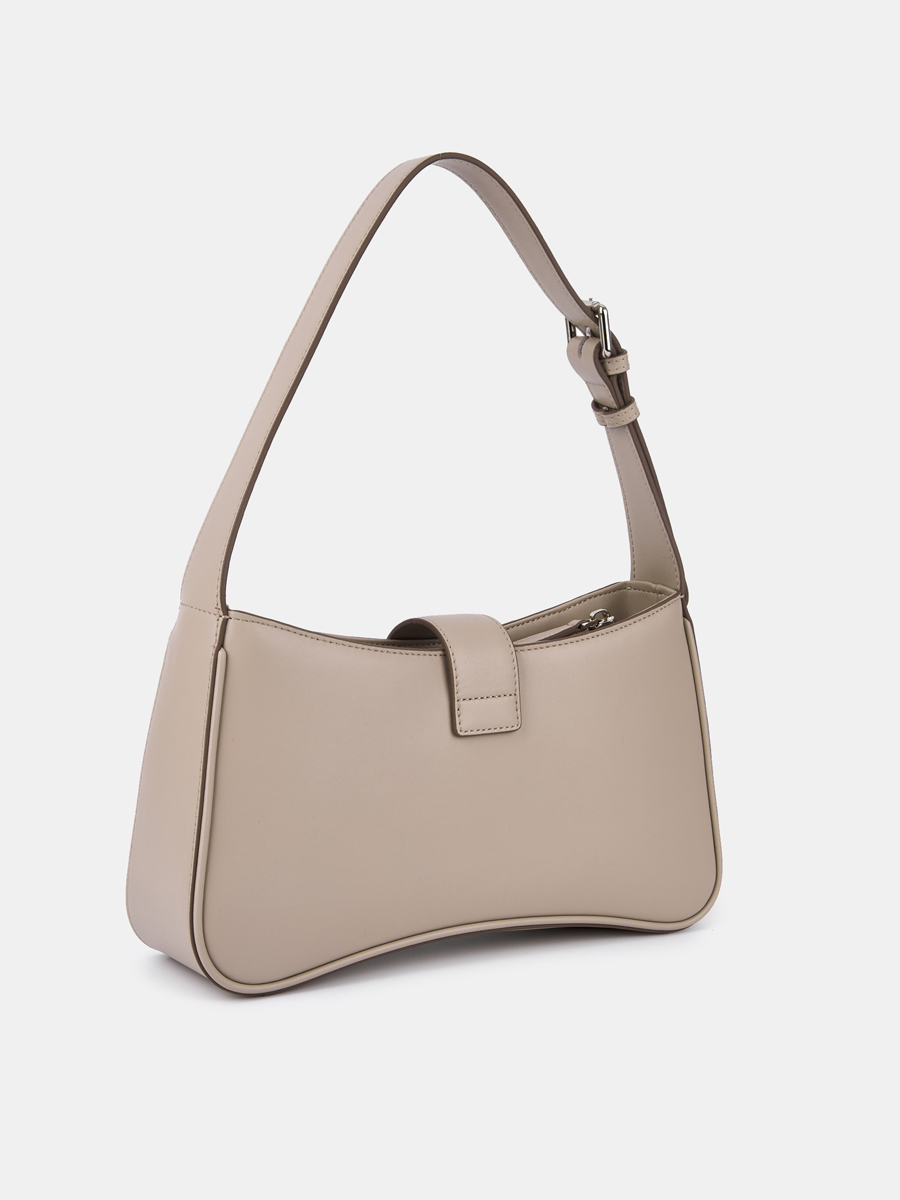 АУГС319200 Сумка женская, натур.кожа 285х82х160,светло-серая