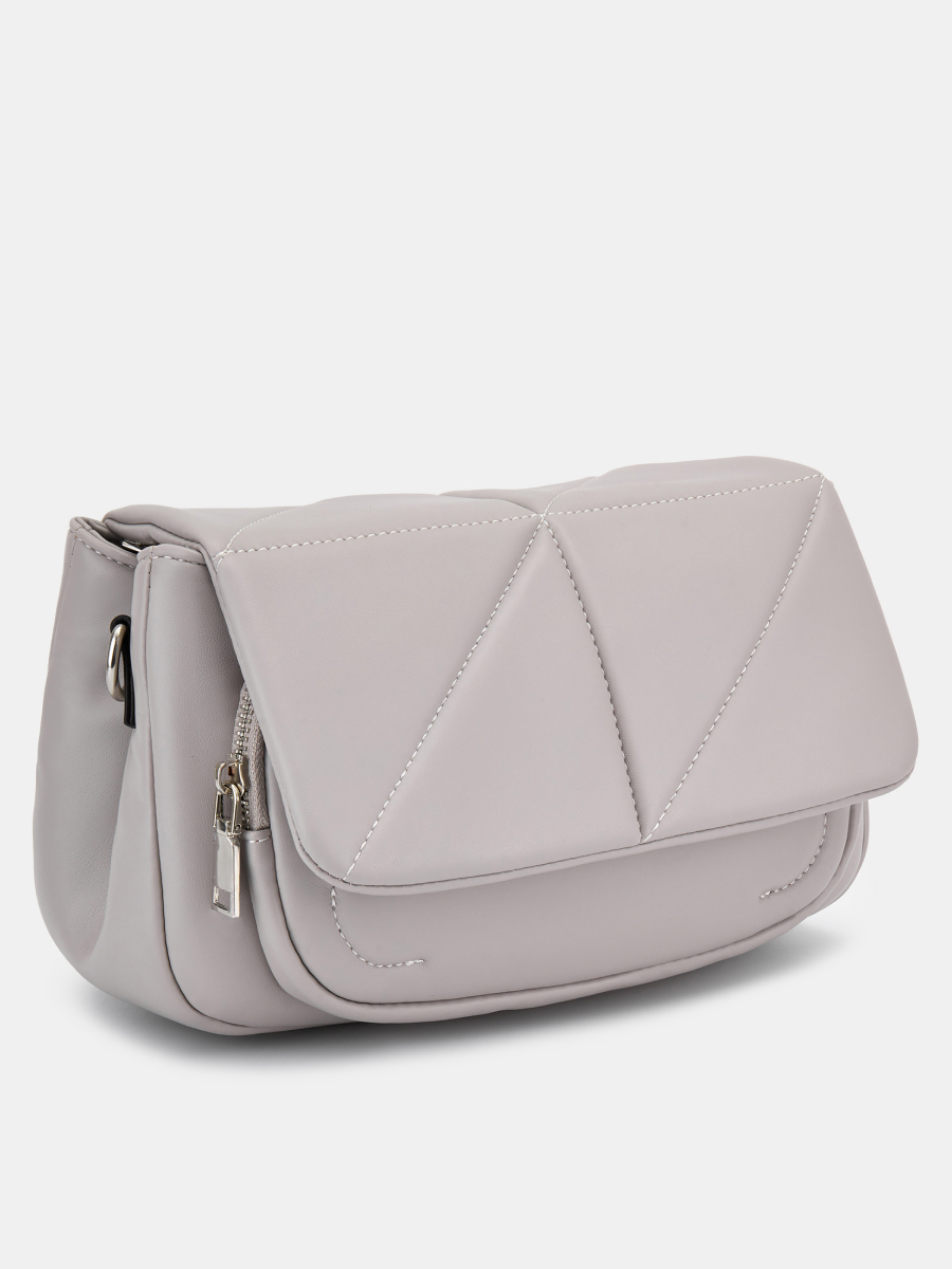 Сумка женская, серая,17x26x9