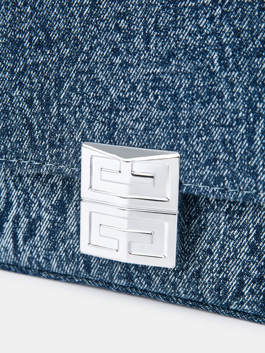 Сумка женская, голубая, 18*6*12