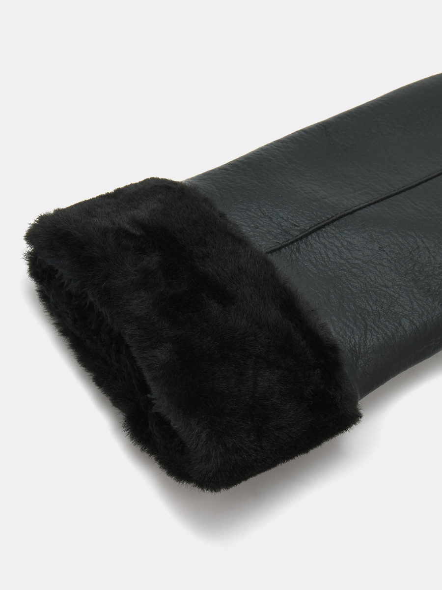 АУГП109400_Н Варежки жен.Ralf Ringer,60%пол иурет,40%полиэст,1 размер,чер