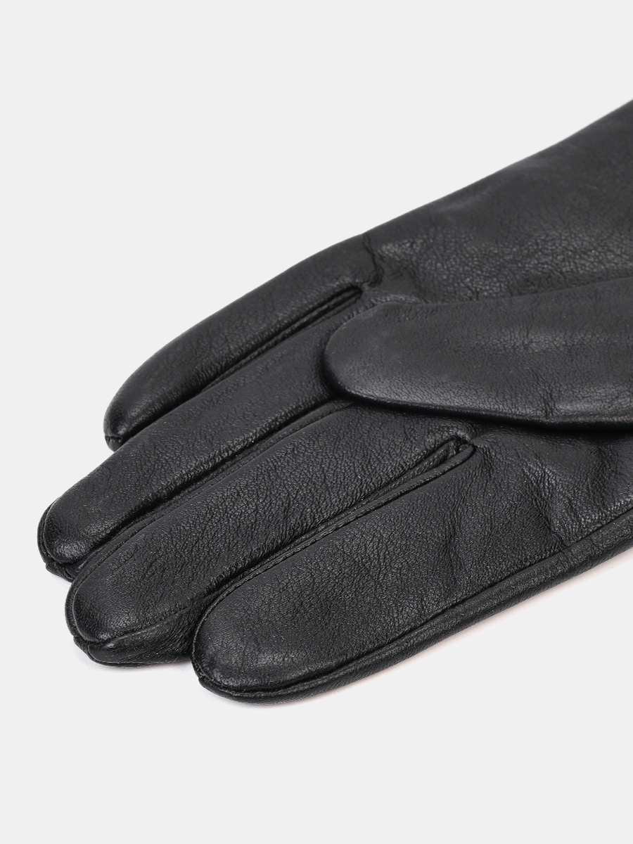 141322P-13890-01-7,5_Н Перчатки женские Ralf Ringer,н атур.кожа,полиэстер,р.7,5,черн