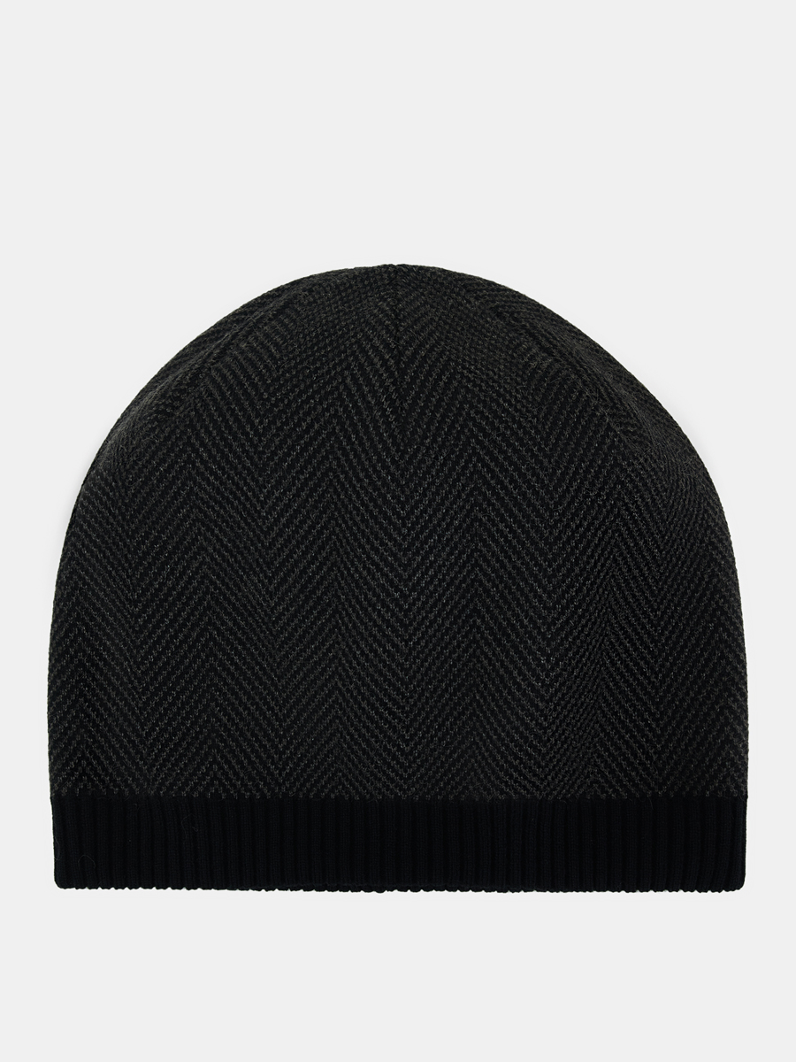 АУГЧ096200_Н Шапка мужск.Ralf Ringer55%виск 20%полиамид,20%нейл,5%каш,черн