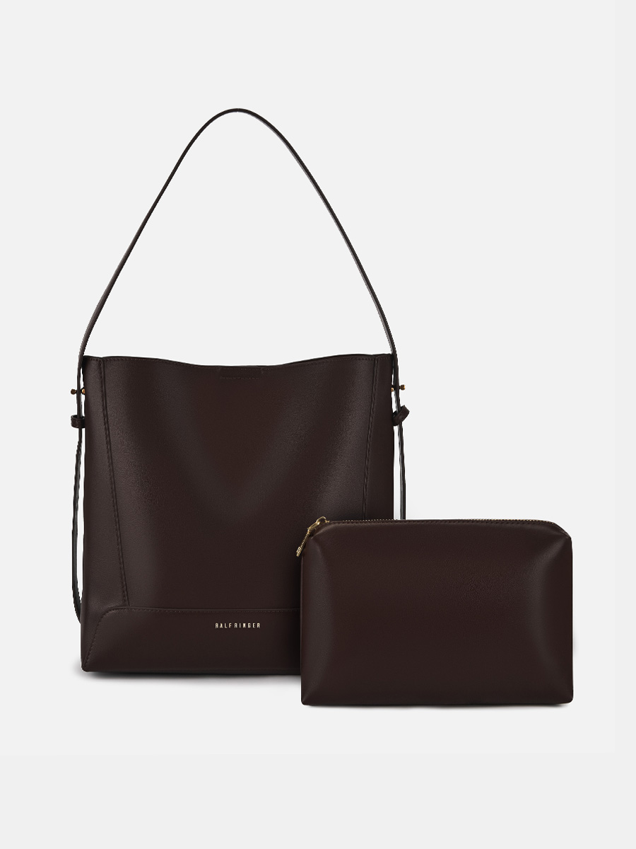 АУГС333200 Сумка женская искусственная ко жа,280x100x290,коричневая