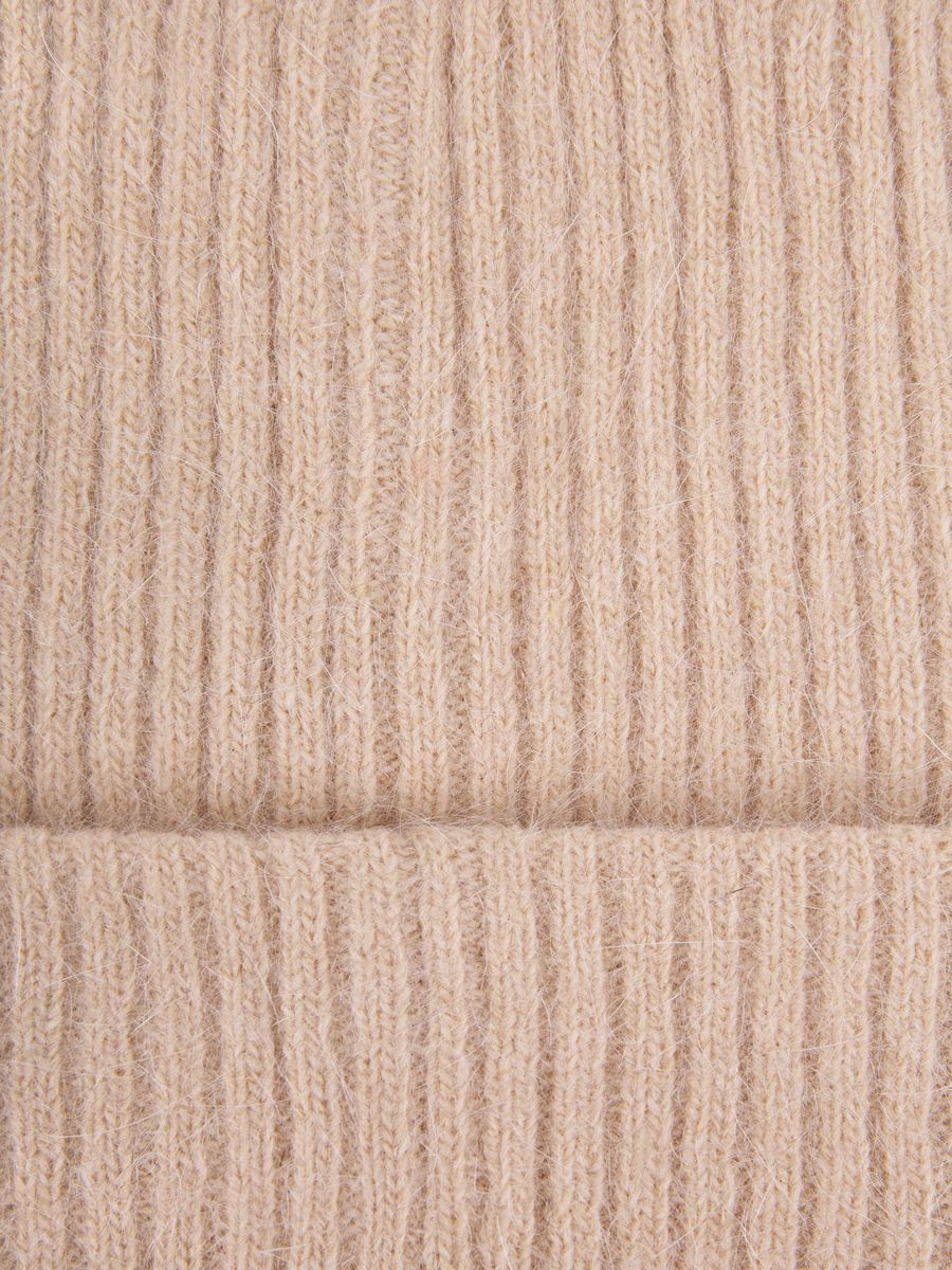 110323P-18470-12_Н Шапка женская,50%акрил,30%виск оза,20%ангора,бежевая