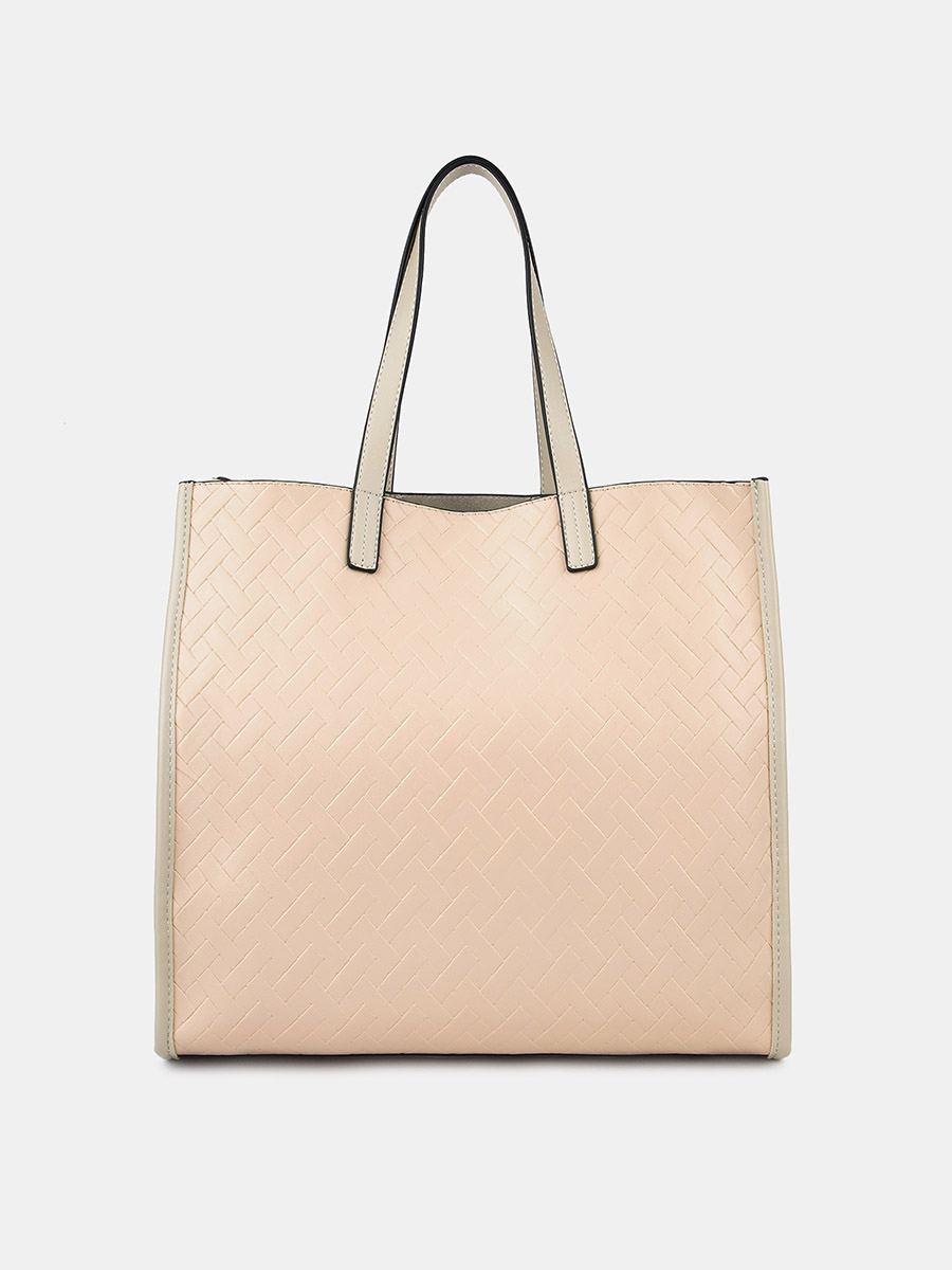 Сумка женская, бежевая, 35x12x34