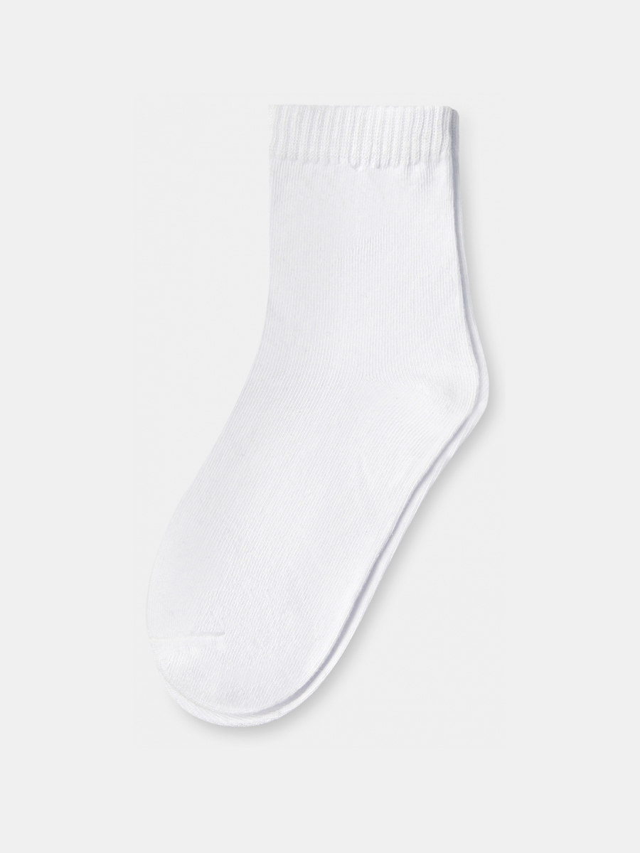 АУОН056000_Н Носки детские р22-24,хлопок80 %,полиамид15%,эластан5%белые
