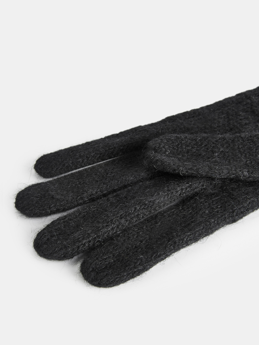 GLT-220-31-AYP-01_Н Перчатки женские Ralf Ringer,4 5%шерсть,40%ангор,б/р,черные