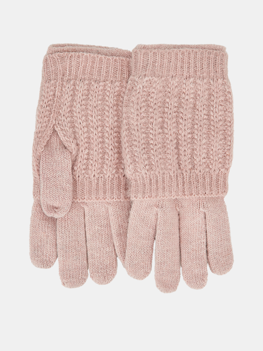 NILE03-P-06_Н Перчатки женск.Ralf Ringer,70% акр,20%шерс,10%полиэст,б/р.роз