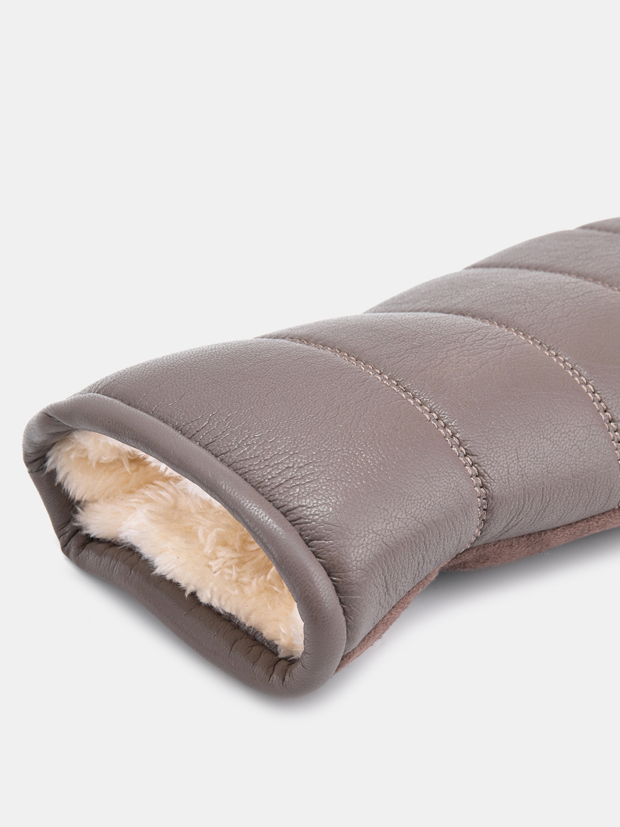 RMF6-10 Рукавицы женские RALF RINGER искусственная кожа,р.7темн.беж