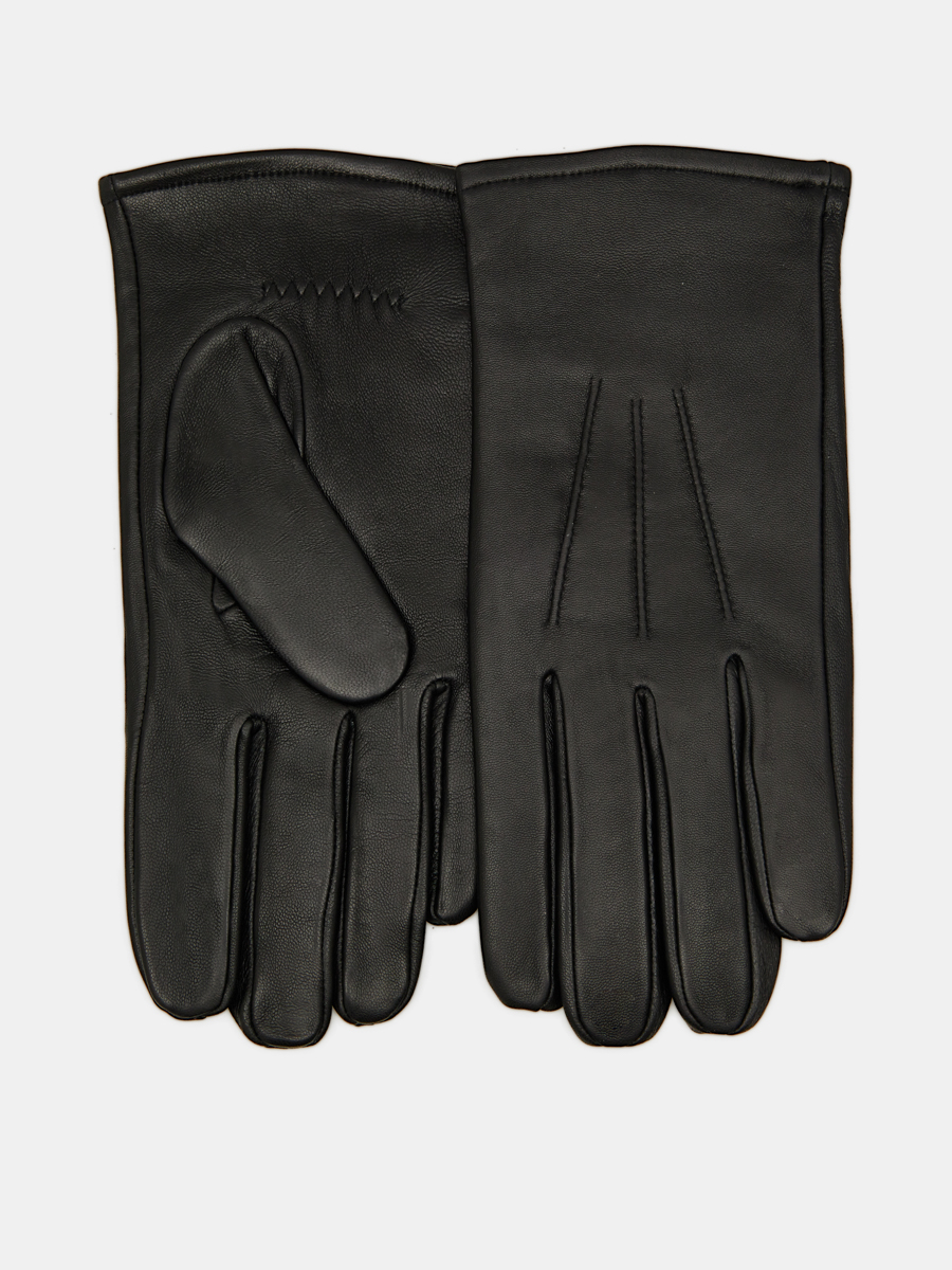 LB-6008-RF-black-9 Перчатки мужские 100%кожа р.9 черные