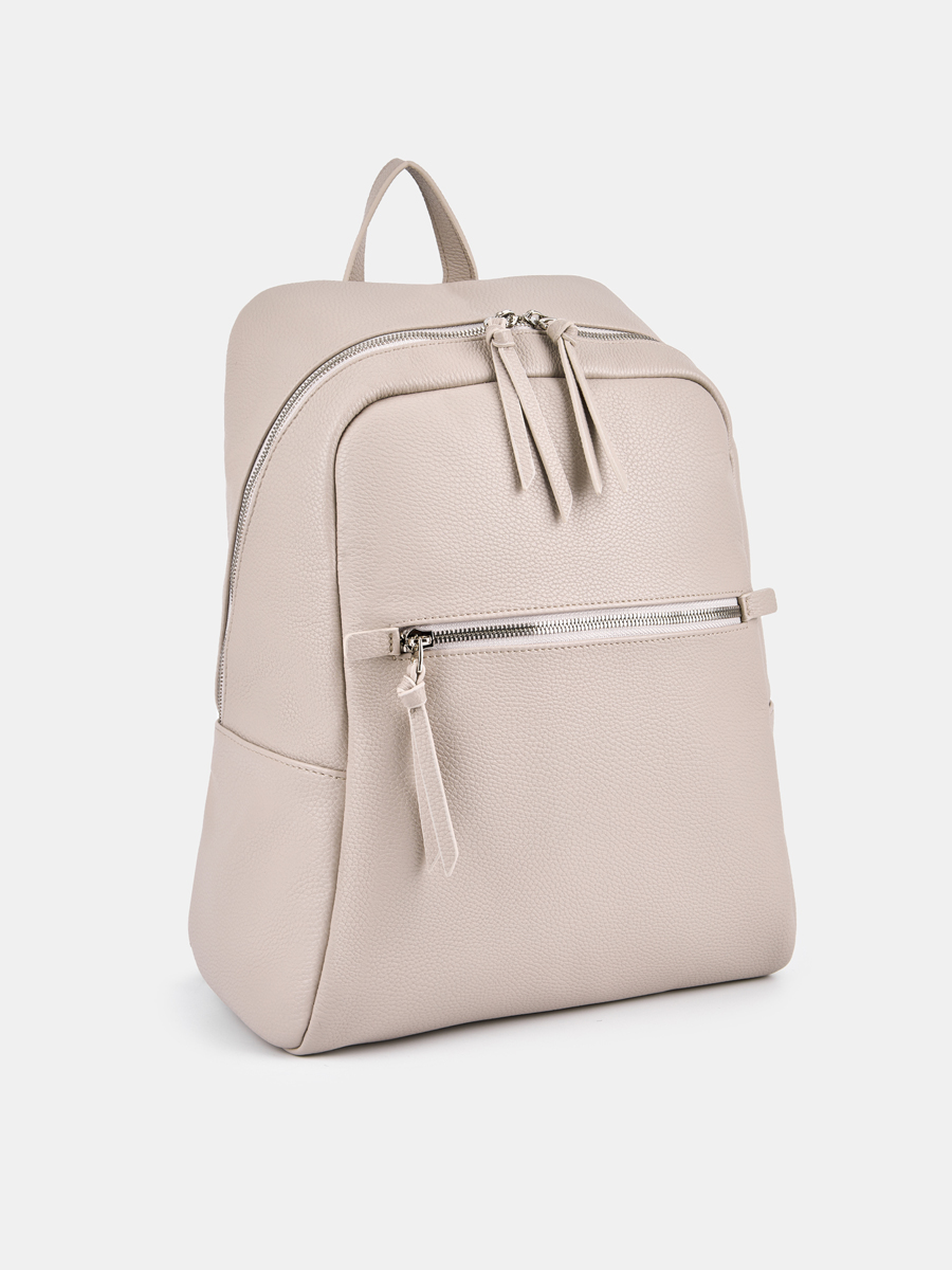 Рюкзак женский, бежевый, 28x14x42