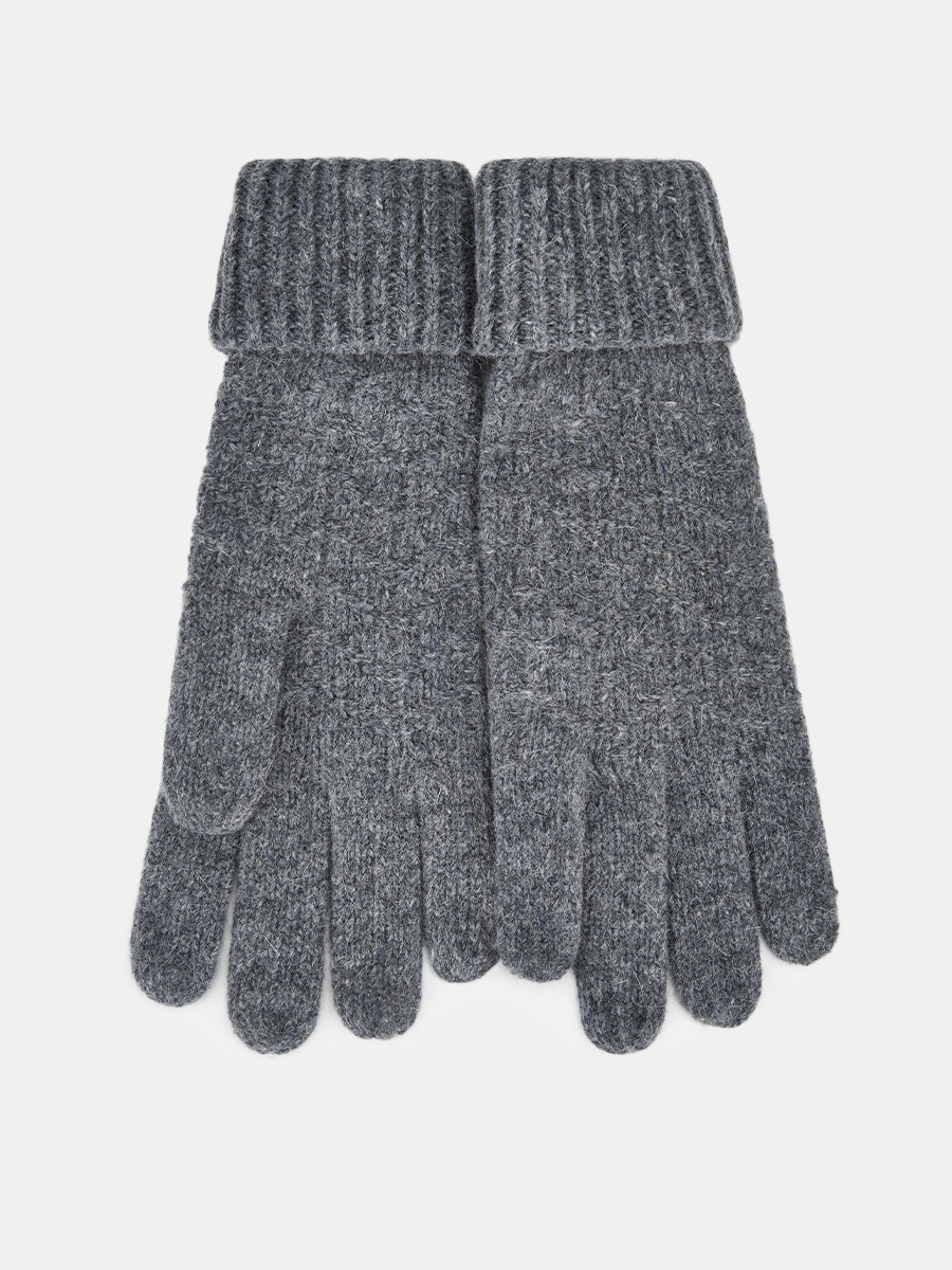 GLT-220-31-AYP-08_Н Перчатки женские Ralf Ringer,4 5%шерсть,40%ангор,б/р,серые