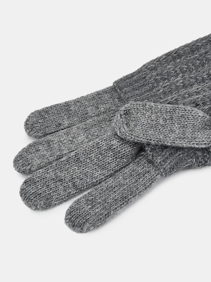 NILE03-P-08_Н Перчатки женск.Ralf Ringer,70% акр,20%шерс,10%полиэст,б/р.сер