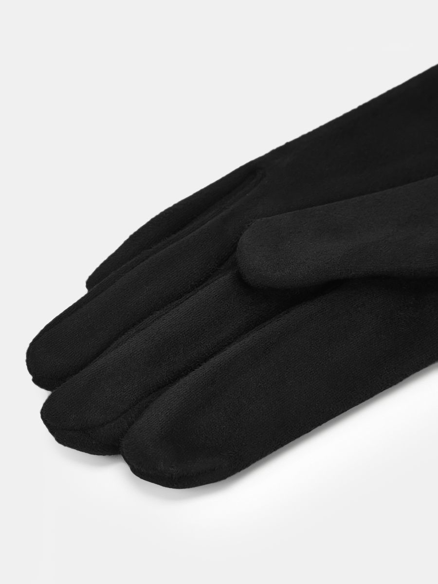 АУГП111700_Н Перчатки женские Ralf Ringer, 100%полиэстер,1 размер,черн