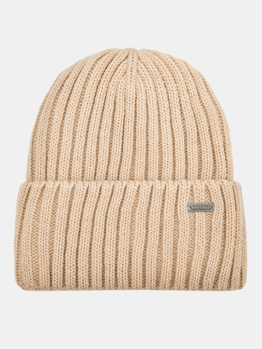 АУГЧ091900_Н Шапка женская Ralf Ringer 50%шерсть,50%акрил,песочная