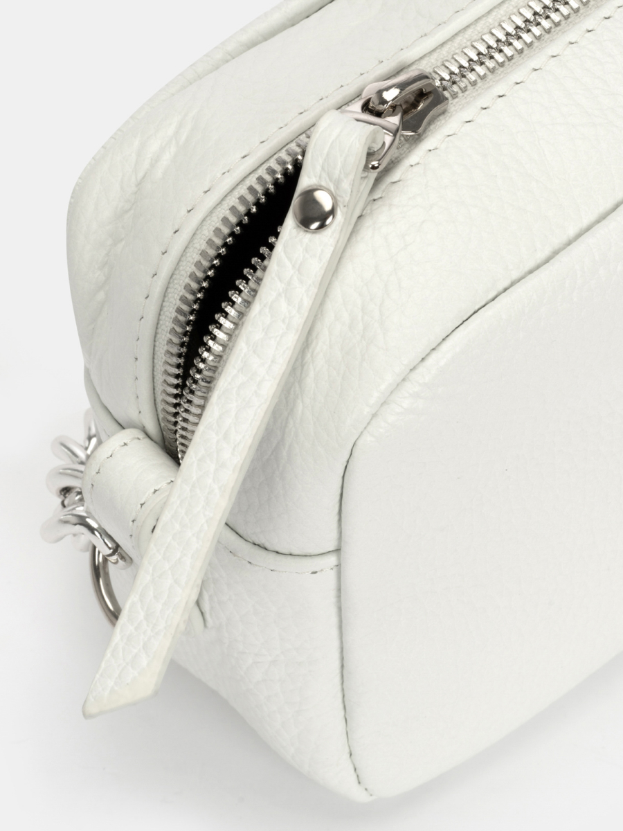 АУГС199400 Сумка женская нат.кожа 170х120х70 белая