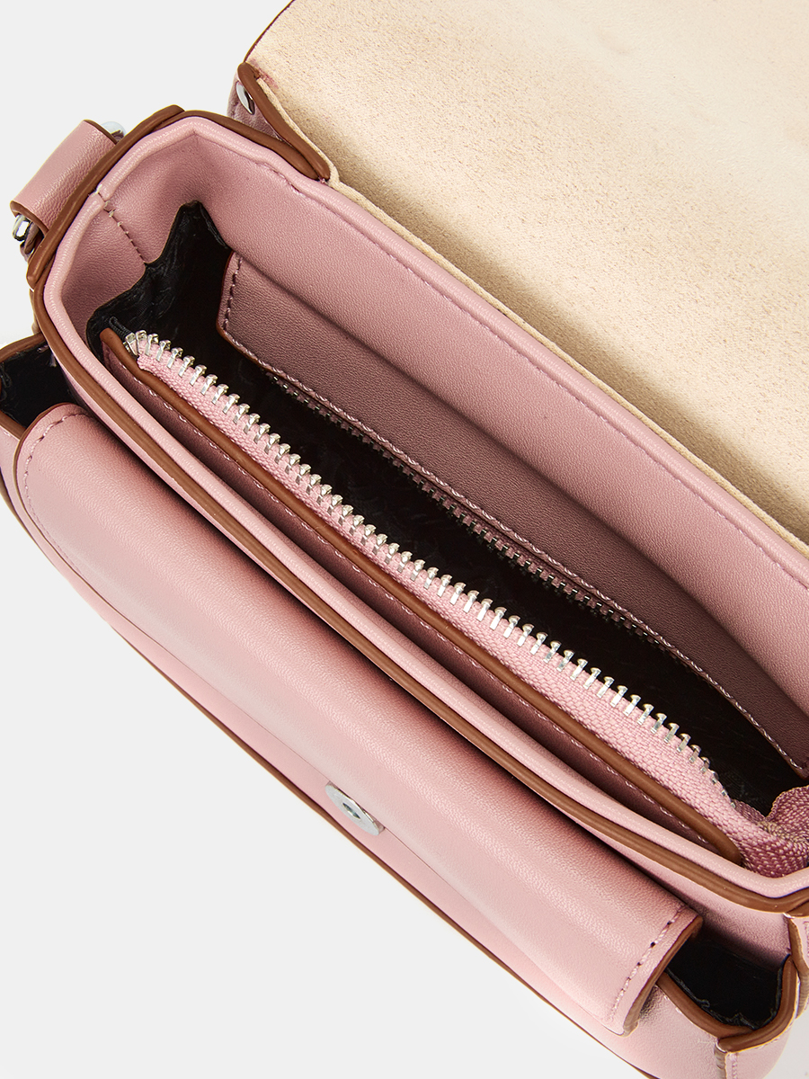 Сумка женская, розовая, 17*11*8