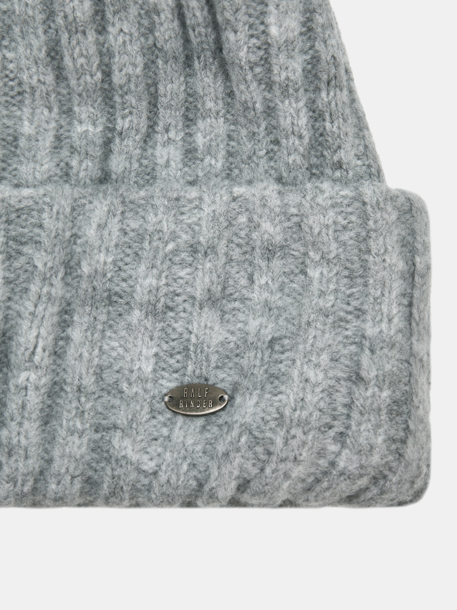 АУГЧ088400_Н Шапка женская Ralf Ringer 50% шерсть,50%акрил,серая