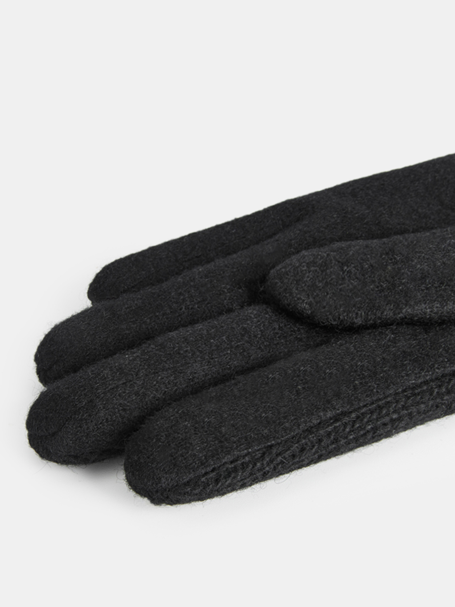 142322P-13529-01_Н Перчатки женск.Ralf Ringer,80% шерсть,20%нейлон,б/р.черные