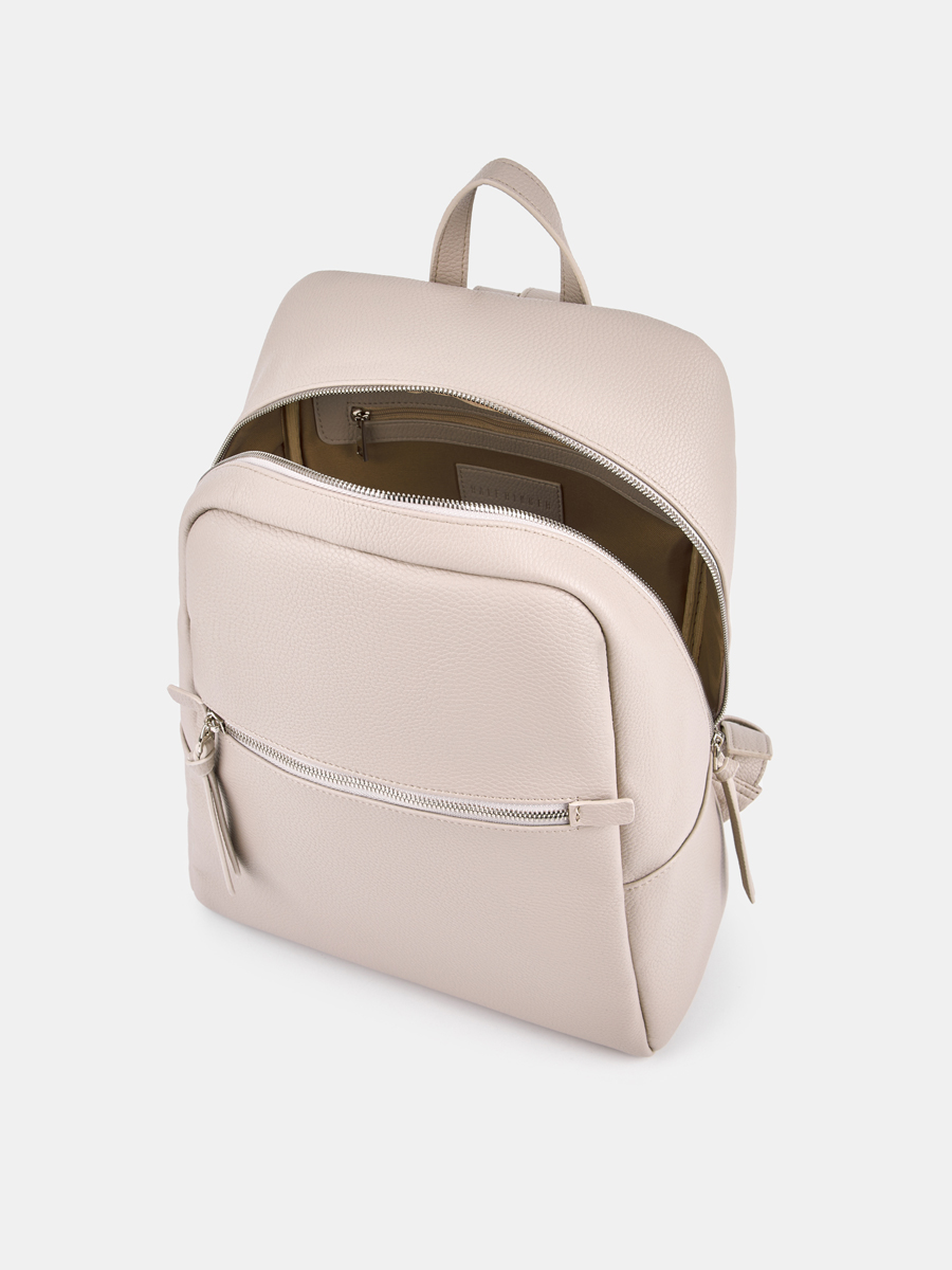 Рюкзак женский, бежевый, 28x14x42