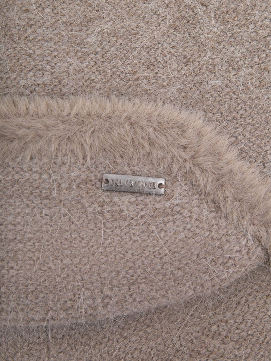 110323P-18297-02 Шапка женская,60%акрил,40% ангора,коричневая