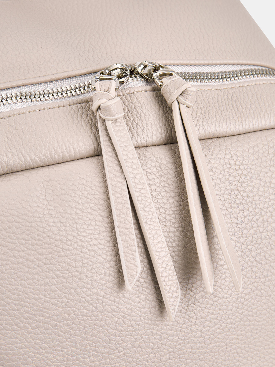 Рюкзак женский, бежевый, 28x14x42