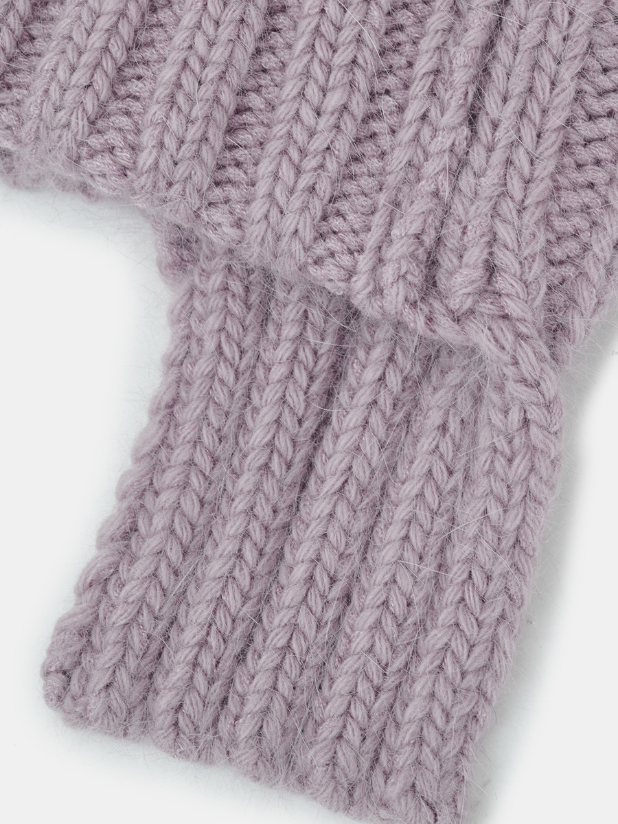 АУГЧ097400 Шапка женская Ralf Ringer,60% ангора,40%полиамид,лиловая