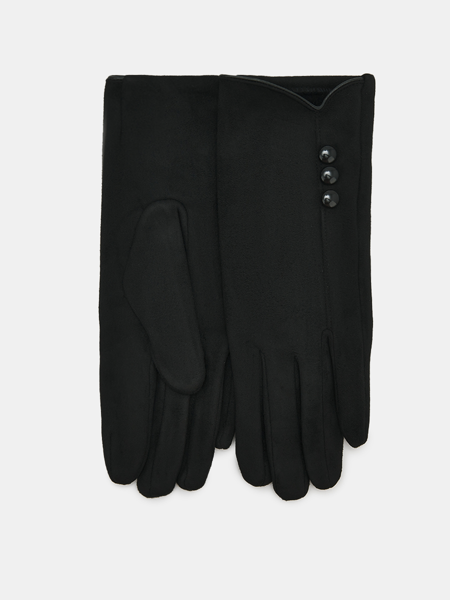 АУГП111600_Н Перчатки женские Ralf Ringer, 100%полиэстер,1 размер,черн