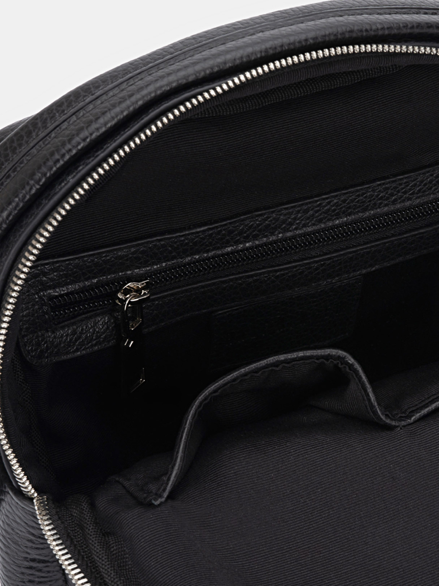 АУГС225500 Сумка мужская 220х260х65 нат.кожа черная