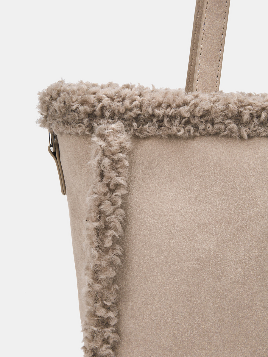 Сумка женская, бежевая, 38*13*27