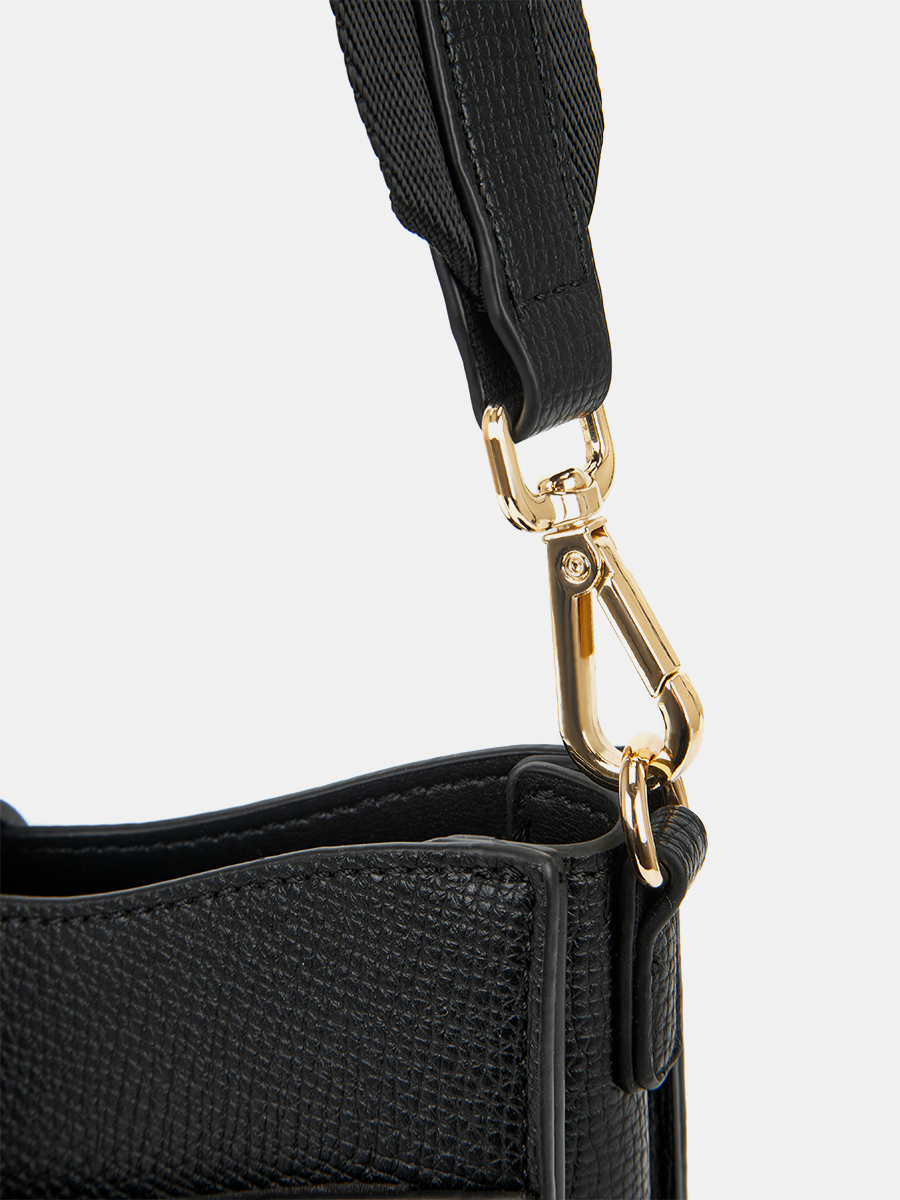 Сумка женская, черная, 8*20,5*22,5