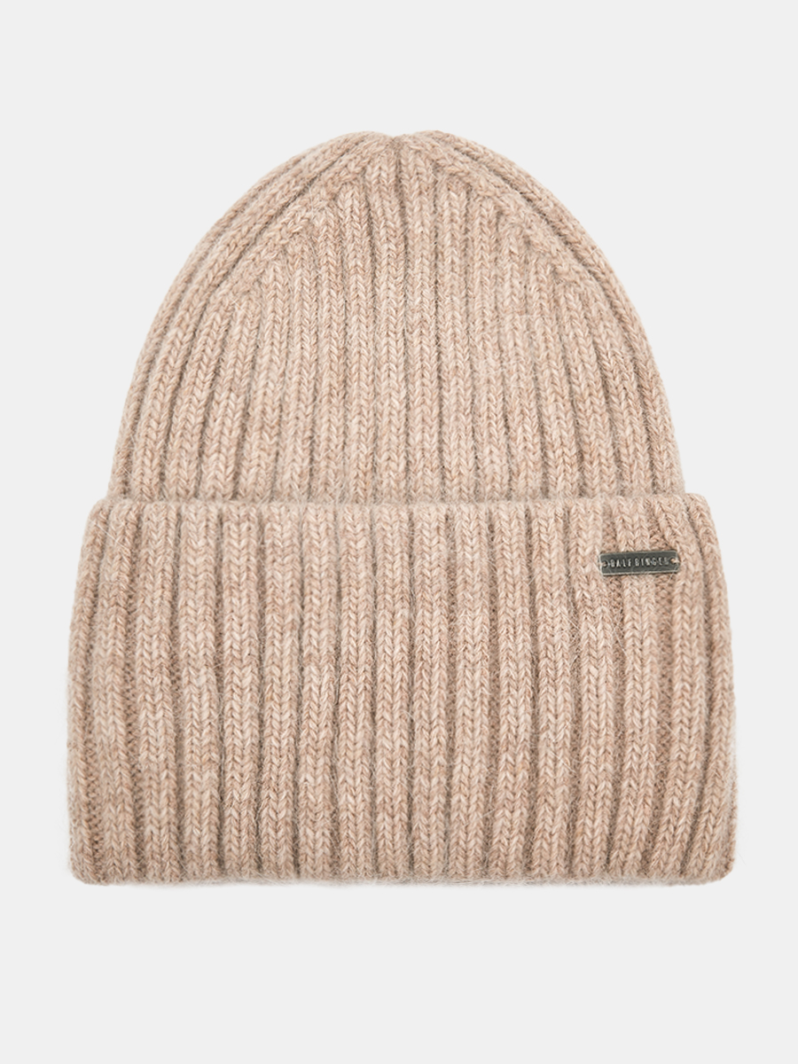 АУГЧ092700 Шапка женская Ralf Ringer 60% ангора,40%вискоза,беж