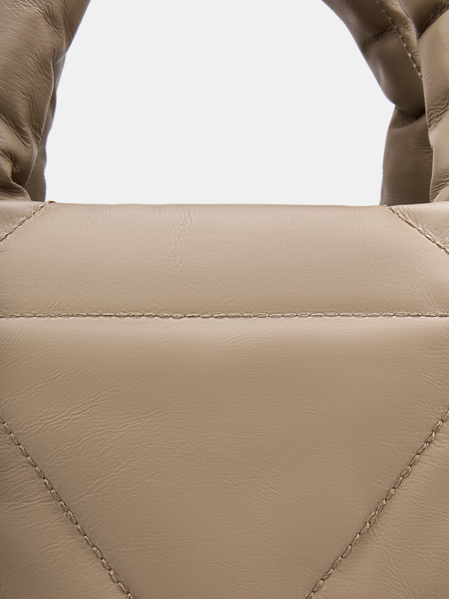 Сумка женская, бежевая, 28х12х25