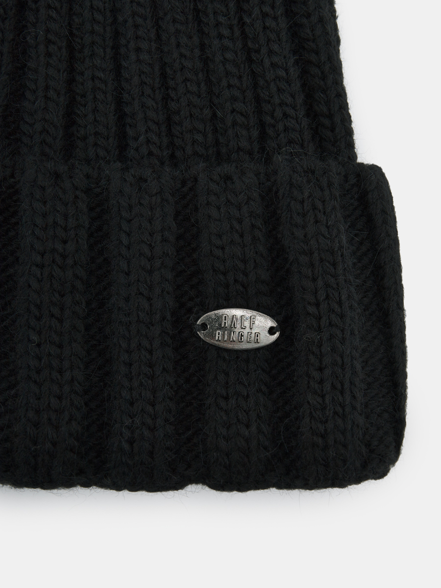 АУГЧ090000_Н Шапка мужская Ralf Ringer 50% шерсть,50%акрил,черная
