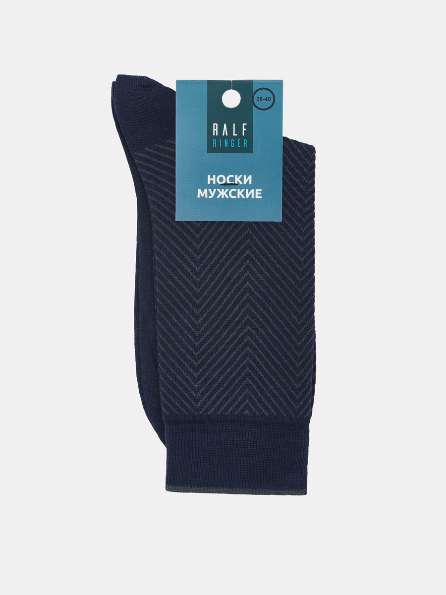 АУОН054100_Н Носки мужские р.25 хлопок 80% полиамид 20%,синие