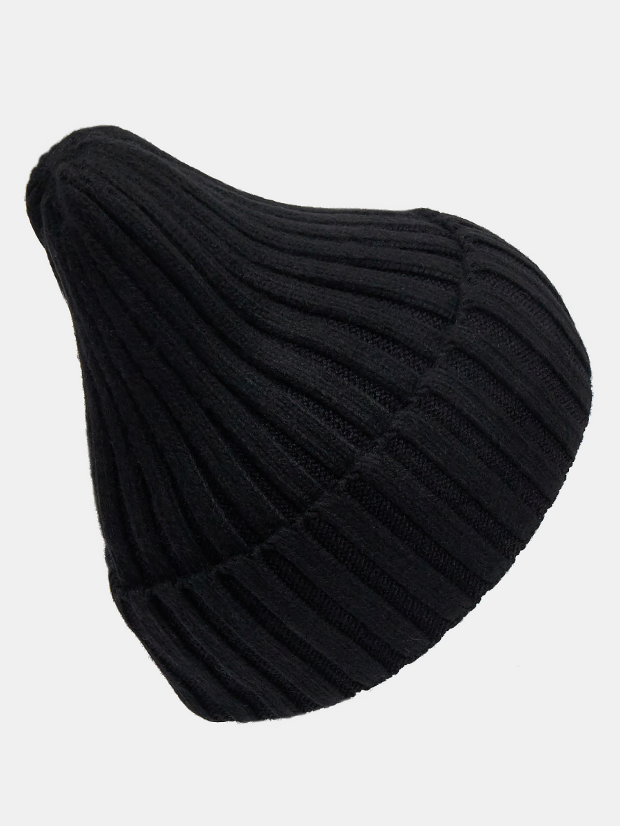 KENT03-P-01 Шапка мужская 60%нейл,30%виско за,10%кролик,б/разм,черная