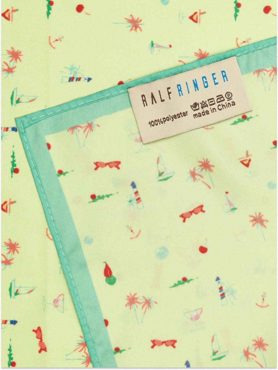 170312P-17497-14_Н Платок женский,100%полиэстер ,55*55, салатовый