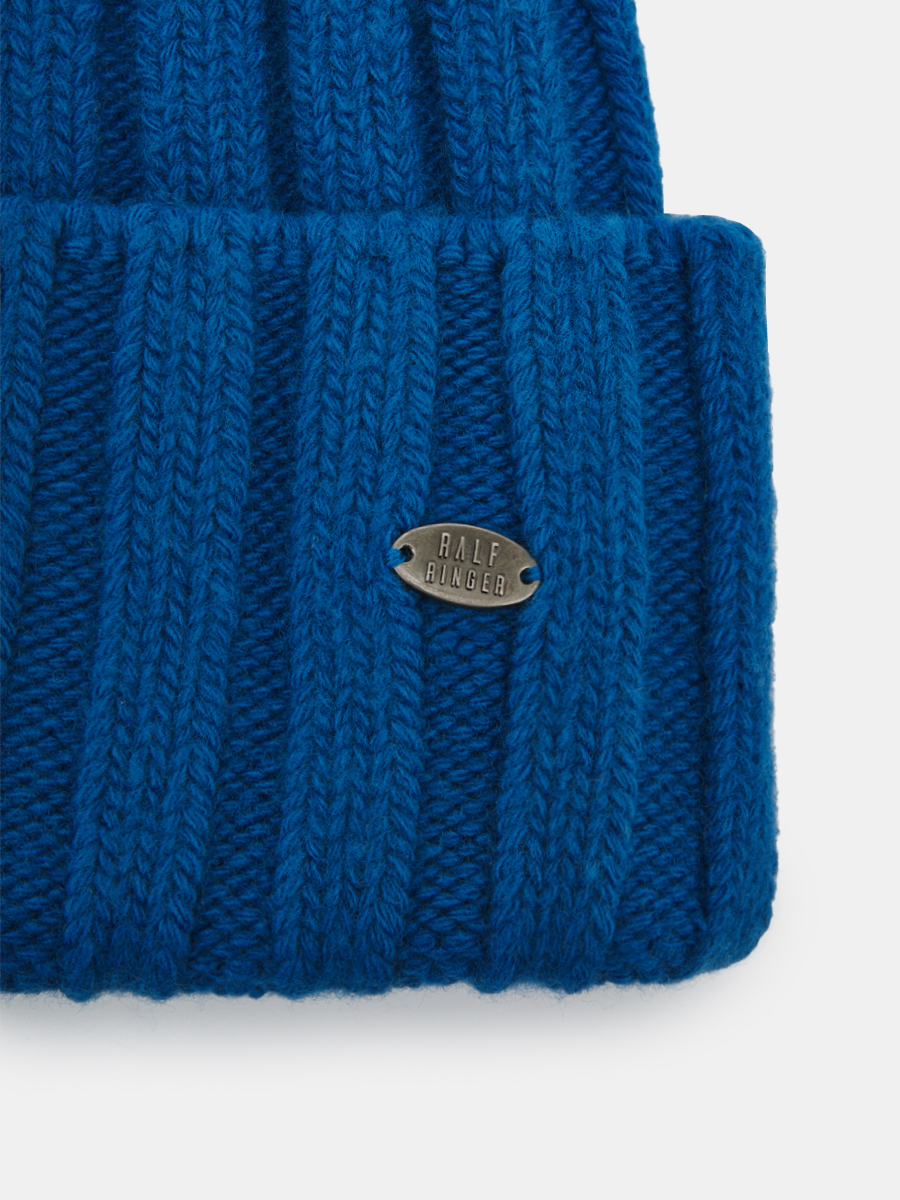 АУГЧ087700_Н Шапка женская Ralf Ringer 50% шерсть,50%акрил,синяя
