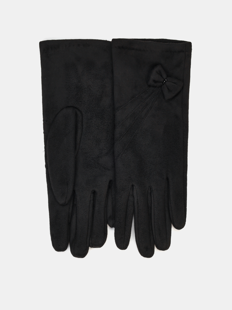 LB-PH-98-RF-black-S Перчатки жен.текстиль 100% полиэстер,р.S черные