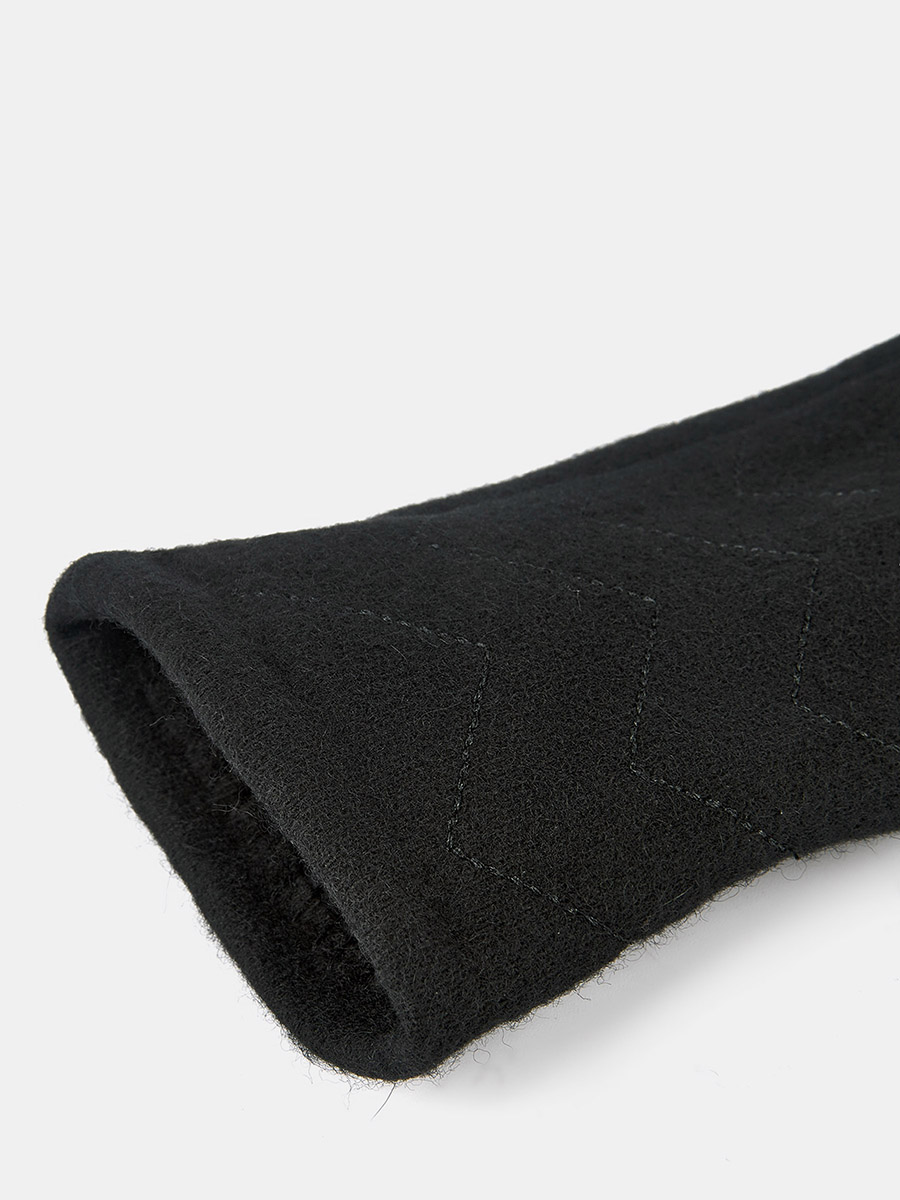 142322P-13759-01_Н Перчатки женск.Ralf Ringer,70% шерсть,30%полиэстер,б/р.черные