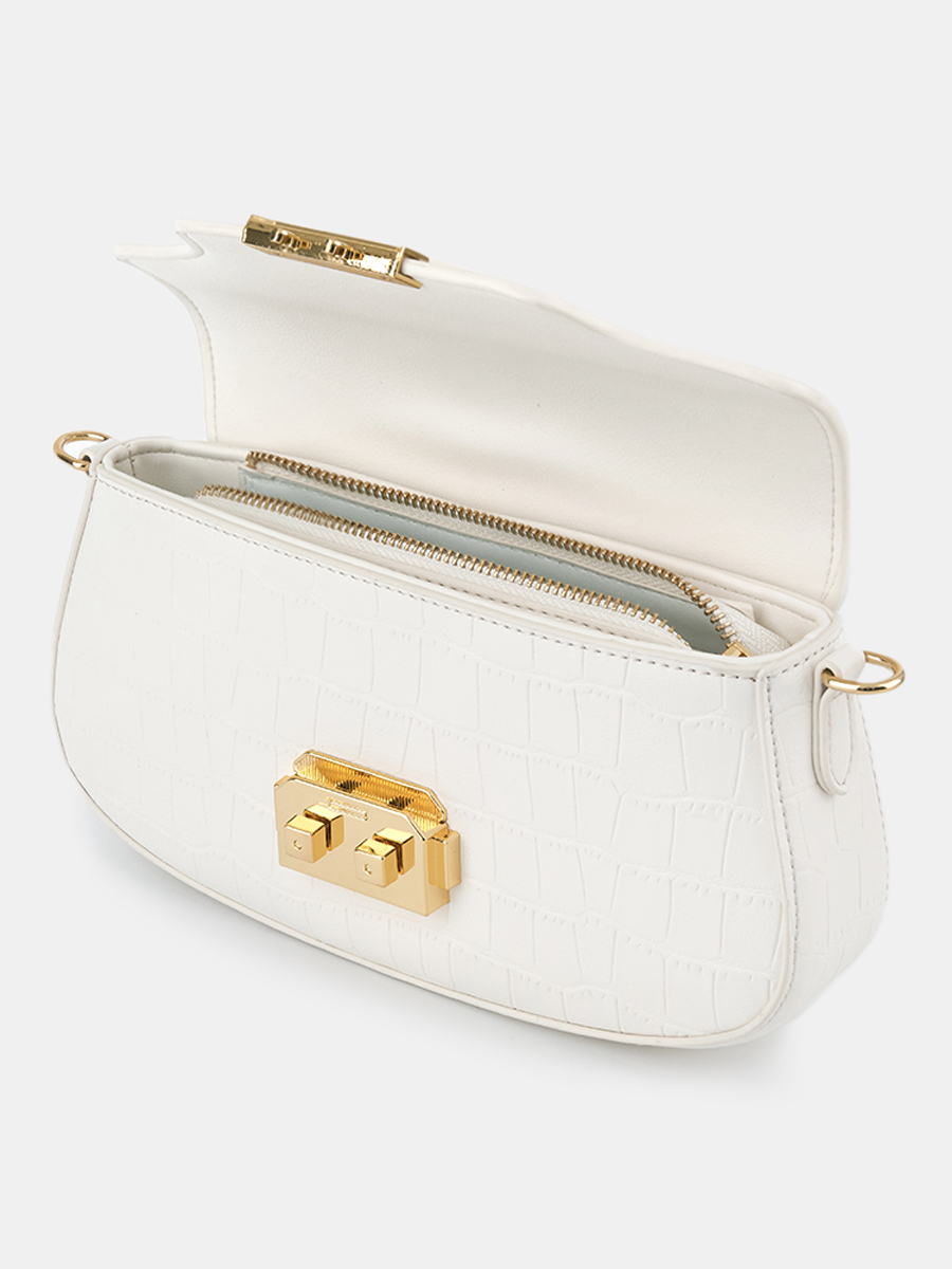 Сумка женская, молочная, 24*5*13