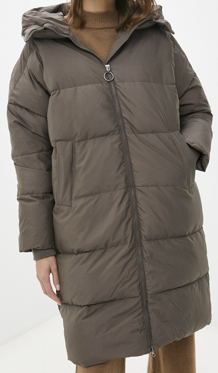 B001876-XXL-Коричневый Пуховик женский ,BAON, р.XXL (52),коричневый